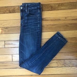 AEO super stretch super hi rise jegging 00 short